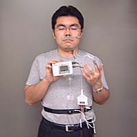 アプノモニター装着の状態